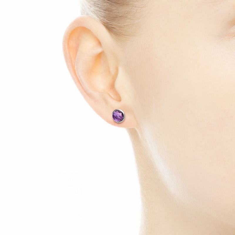 Pandora February Droplets Stud Earrings Silver Egypt MQ6813425